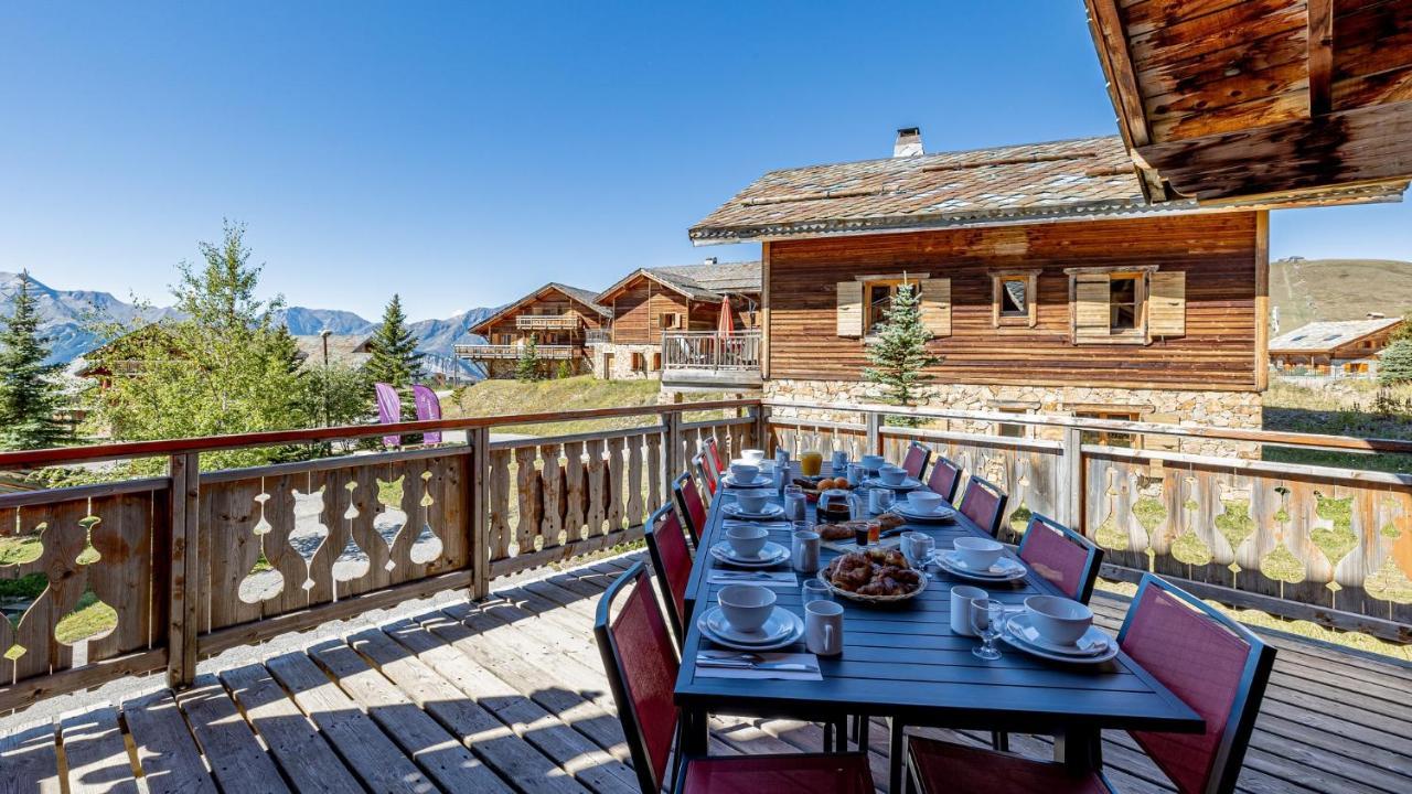 Madame Vacances Les Chalets De L'Altiport Alpe d'Huez Ngoại thất bức ảnh