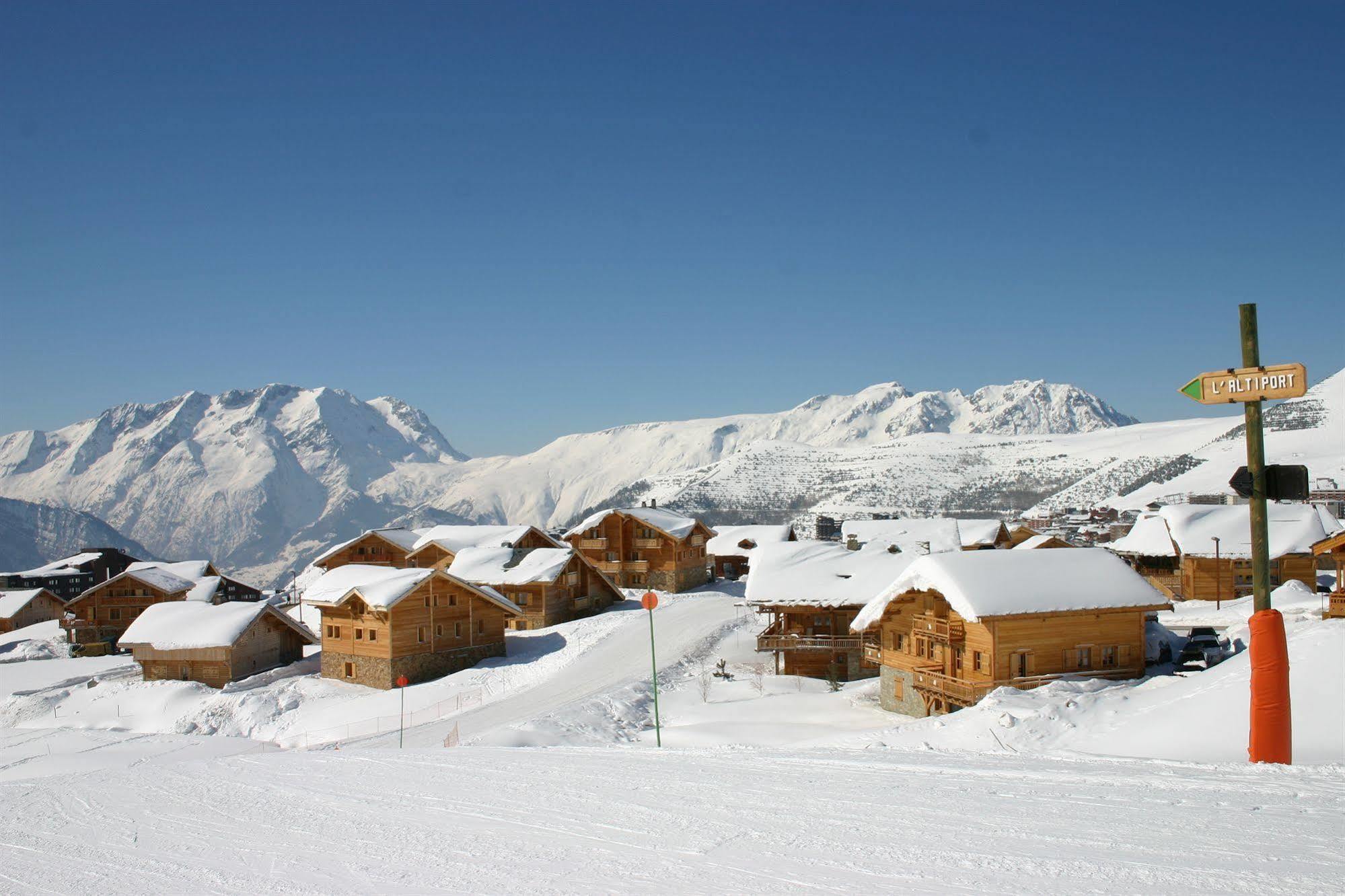 Madame Vacances Les Chalets De L'Altiport Alpe d'Huez Ngoại thất bức ảnh